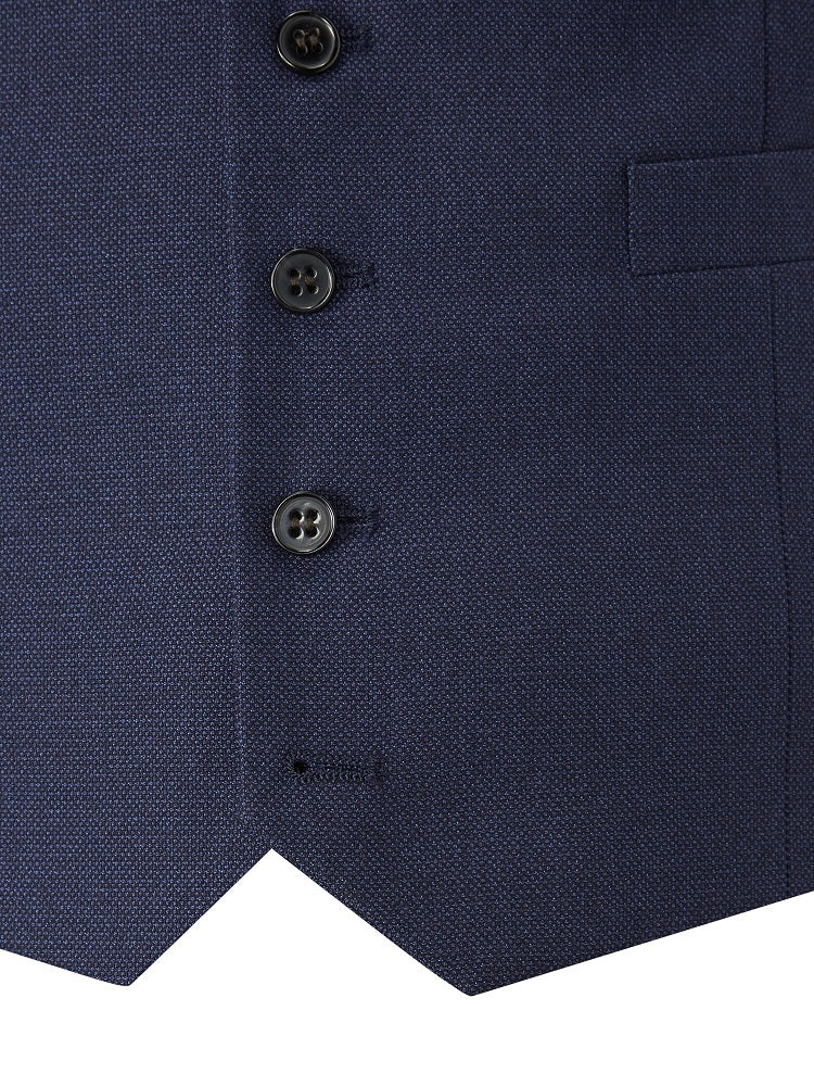 Skopes Harcourt Navy Tapered Waistcoat Navy back view