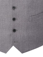 Skopes Harcourt Silver Tapered Waistcoat SILVER back view