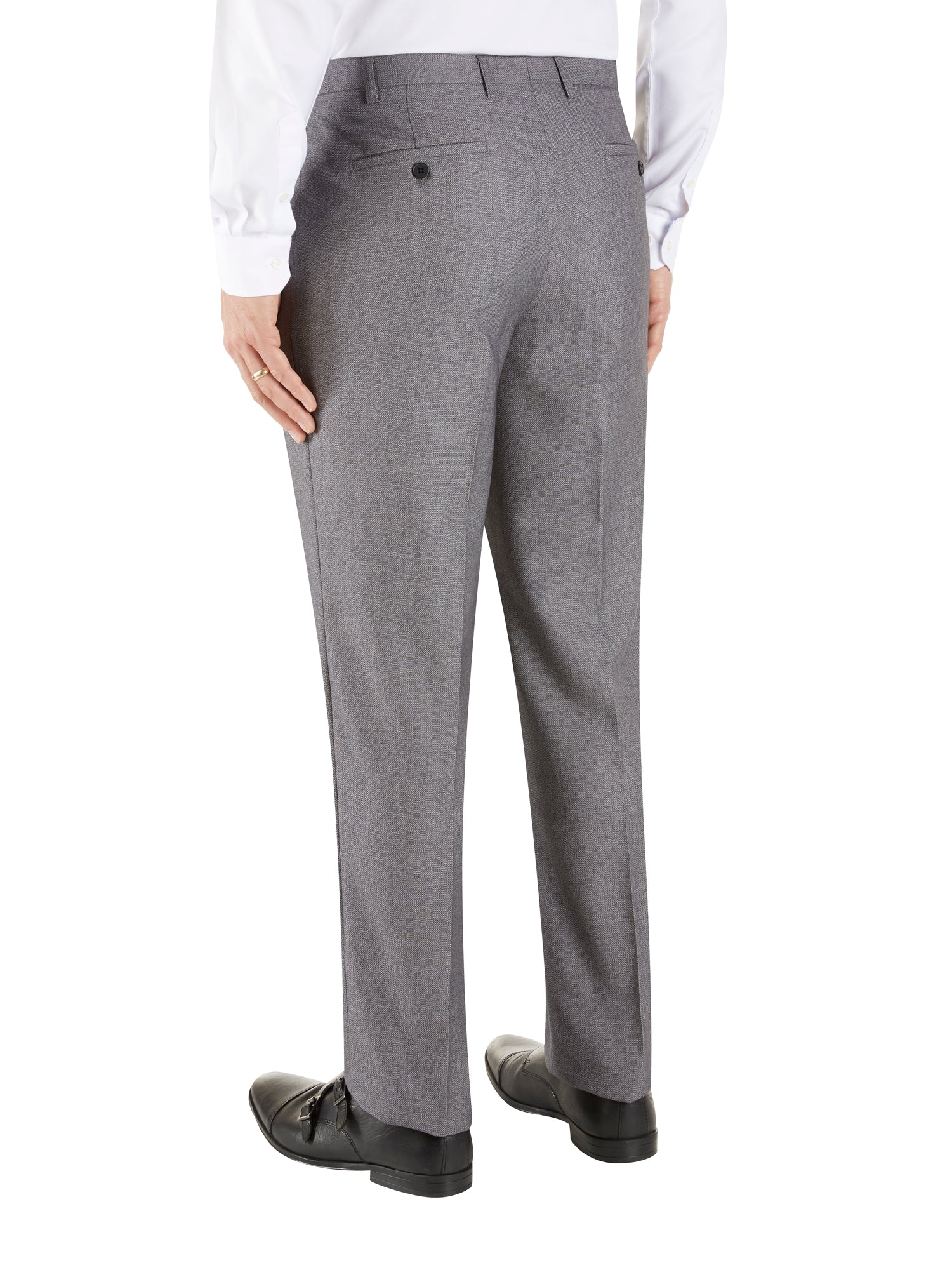 Skopes Harcourt Silver Tapered Trousers Silver side view