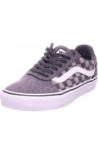 VANS MN Ward Deluxe Checkerboard Mid Grey Mid Grey front view