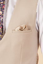 Detail view of Marc Darcy stone waistcoat