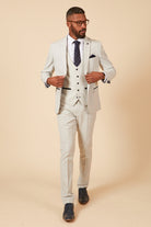 MARC DARCY Bromley Stone Blazer STONE side view