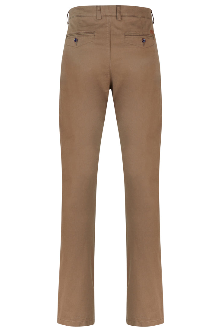 BENETTI Mark Straight Leg Chino Beige BEIGE model front view
