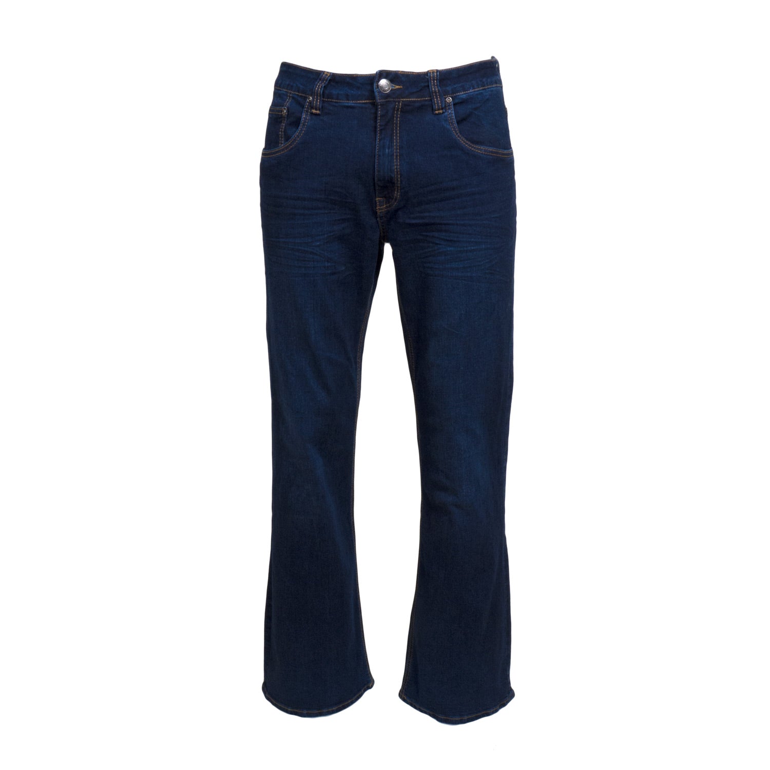 KINGPIN Marlon Mens Flare Jean by Kingpin MID WASH front view
