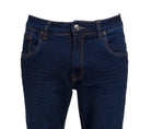 KINGPIN Marlon Mens Flare Jean by Kingpin MID WASH model front view