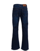 KINGPIN Marlon Mens Flare Jean by Kingpin MID WASH back view