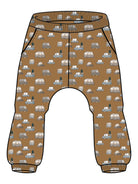NAME IT Rebil Newborn Pant Tan model front view