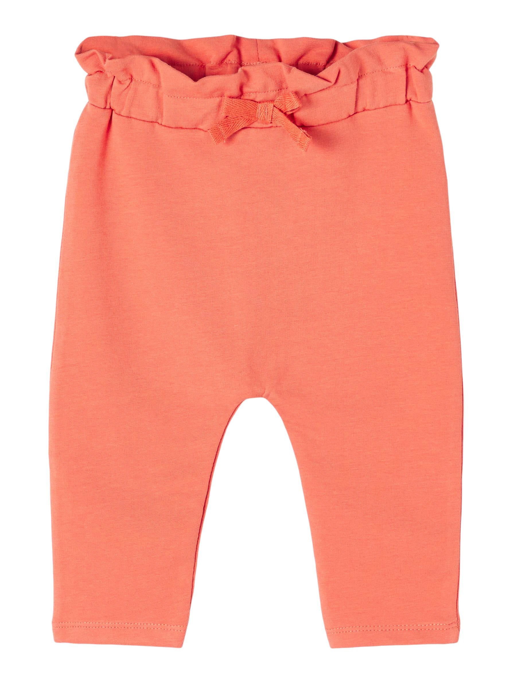 NAME IT Dinna Sweat Pants RUST front view