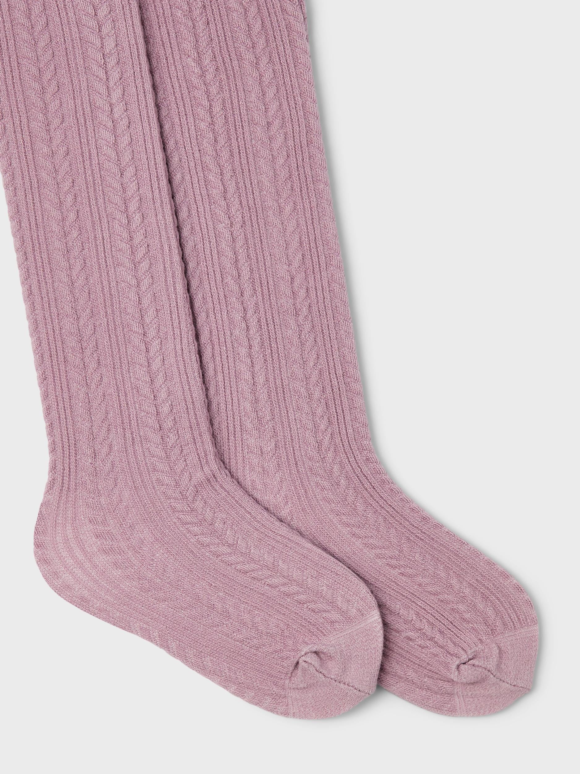 NAME IT Sally Mini Girl Pantyhose Mauve Shadows back view