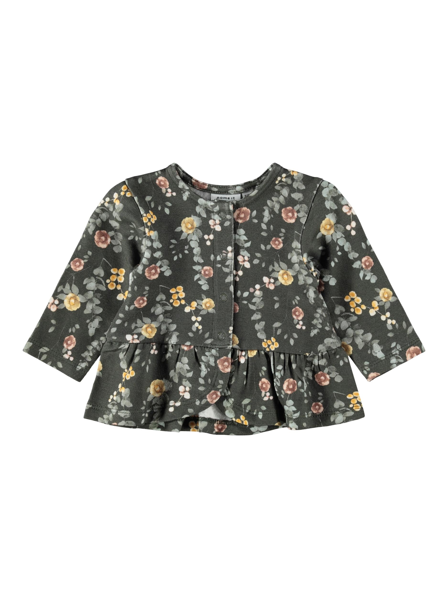 NAME IT Rosie Light sweat Cardi Ivy front view