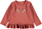 NAME IT Nellie LS Top Etruscan Red model front view
