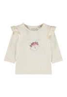 NAME IT Ocilie LS Top Whitecap Gray model front view