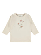 NAME IT Obia Long Sleeve Top Whitecap Gray model front view