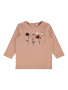 NAME IT Obia Long Sleeve Top cafe au lait front view