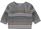 NAME IT Sopas Long Sleeve Knit Top 13195730 Dark Grey Melange front view