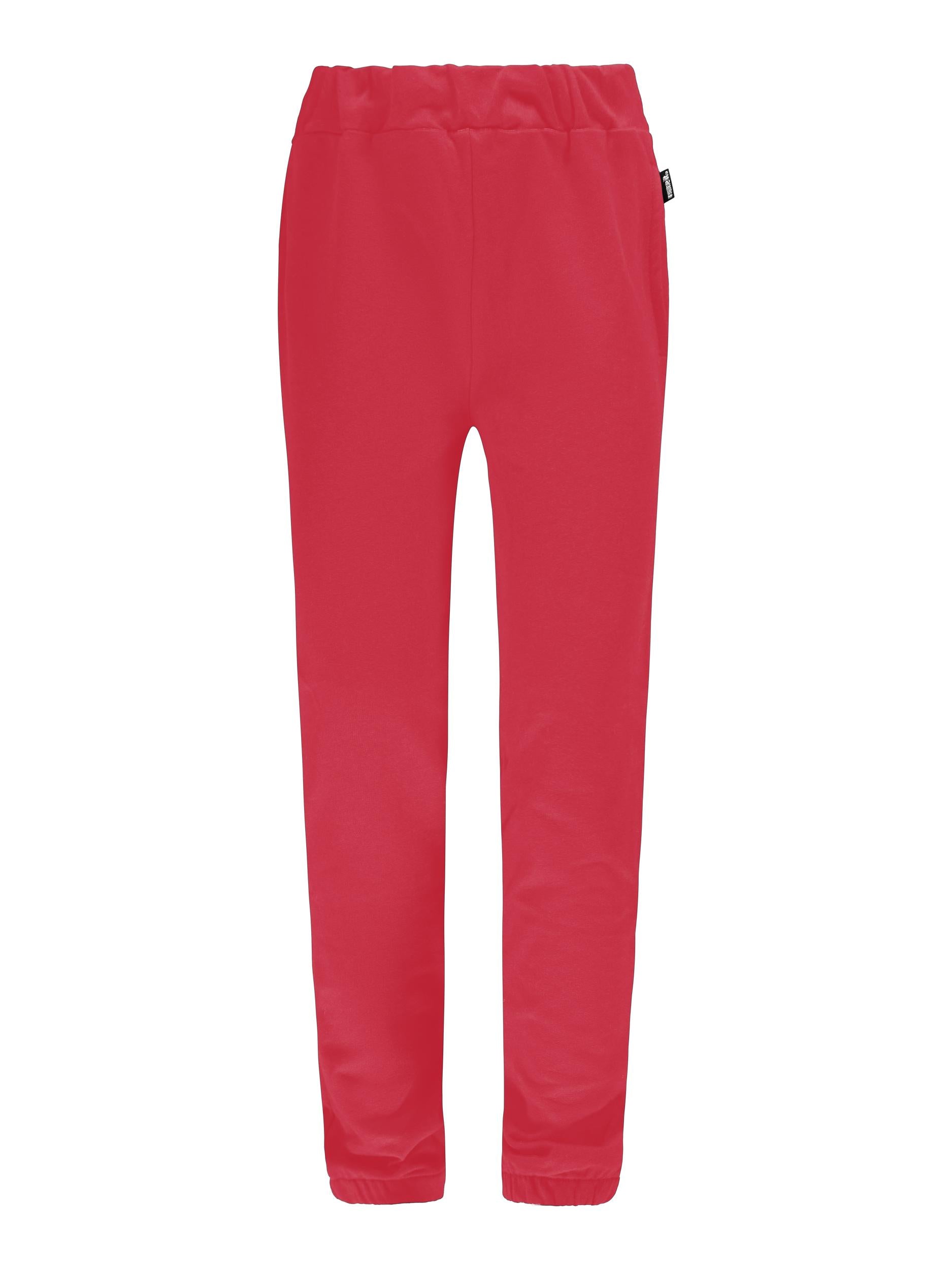 Straight Leg Red Sweat Pant - Spirit Clothing