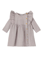 NAME IT Betrine LS Dress Violet Ice front view