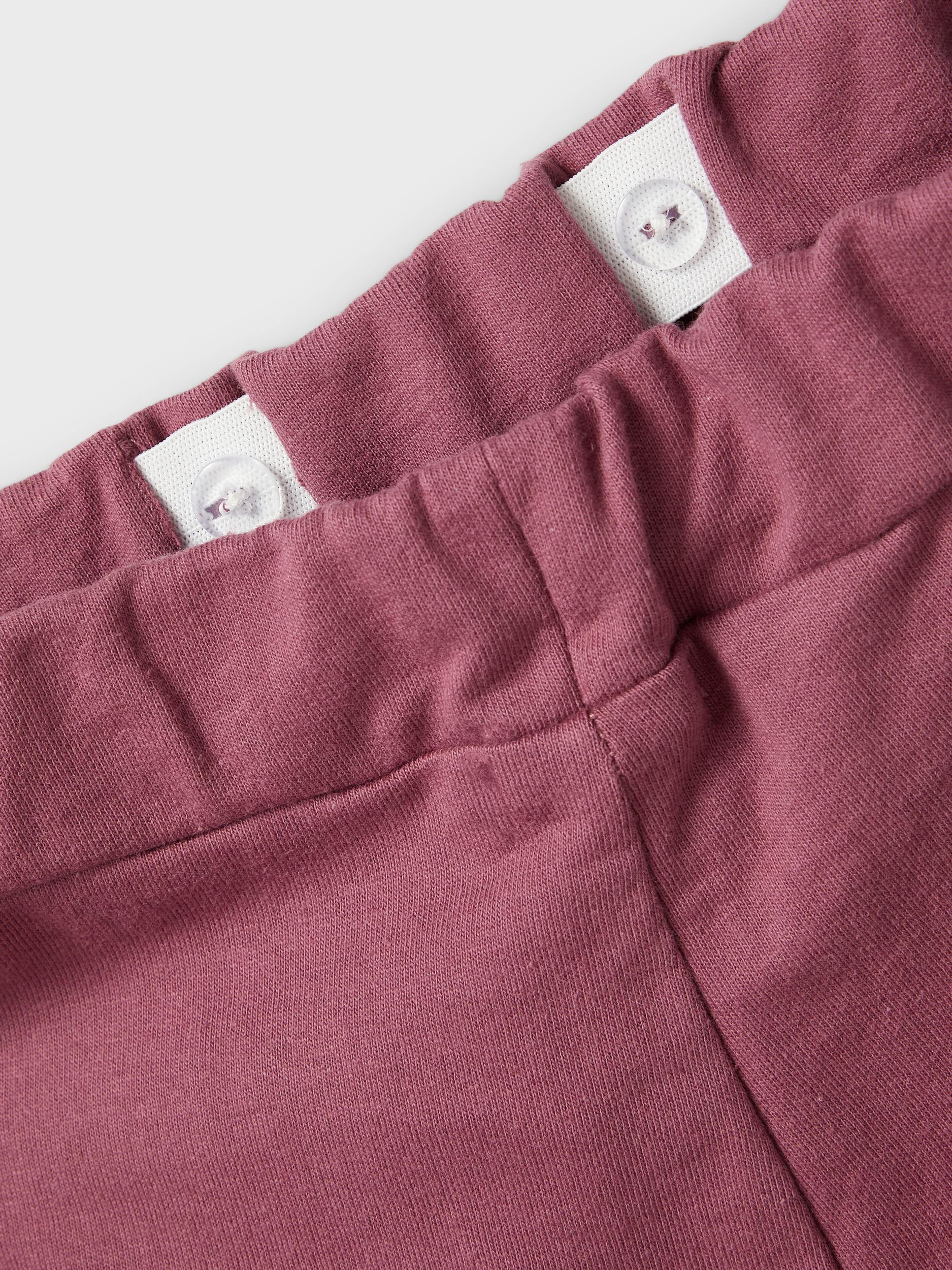 NAME IT Straight Leg Sweat Pant PURPLE side view