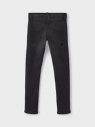 NAME IT Black Denim Robin Tax Pant Black Denim model front view