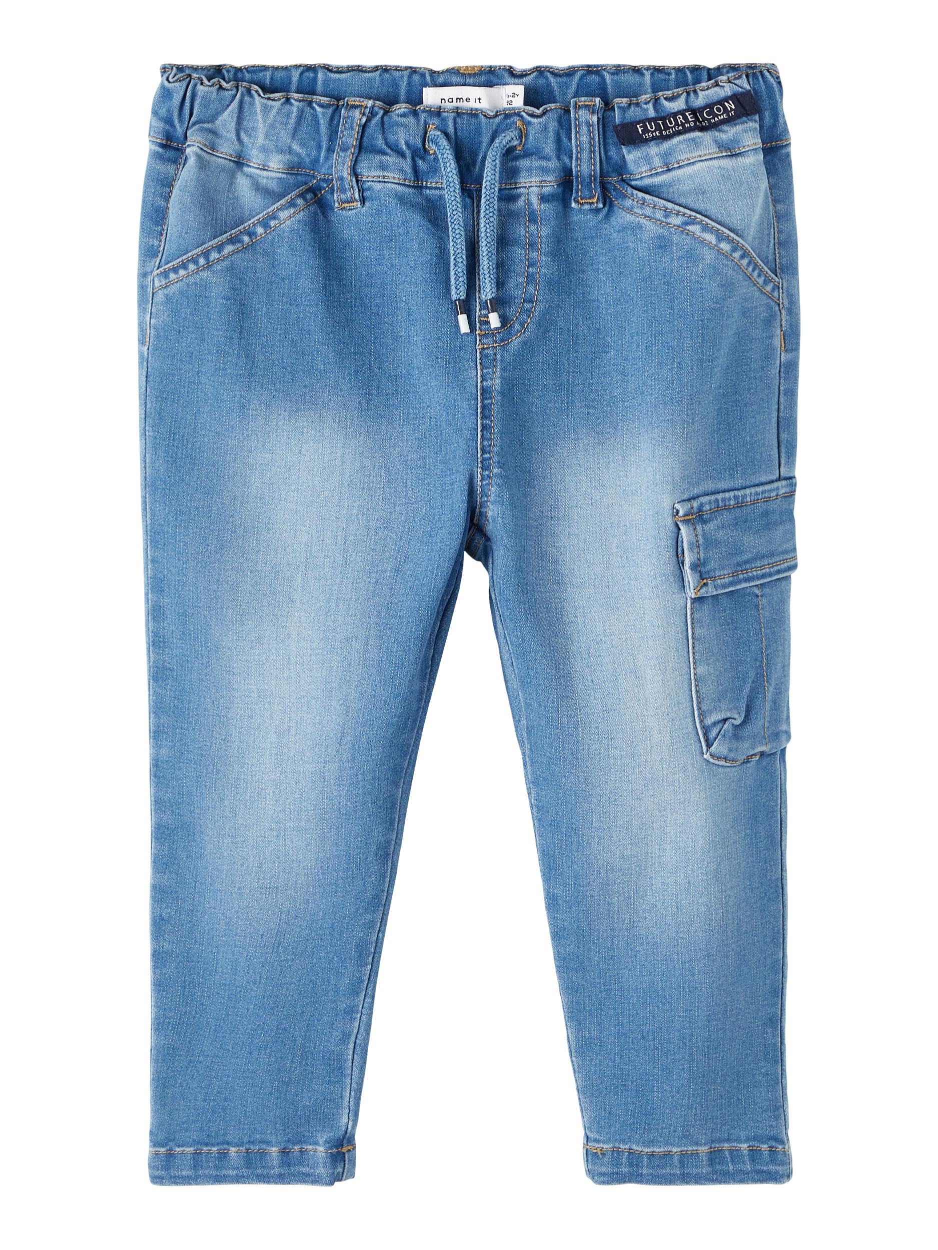 NAME IT Ben Tapered Jeans 1721 Medium Blue front view