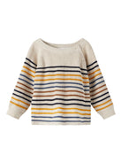 NAME IT Sopas Long Sleeve Knit Top 13195730 peyote melange model front view