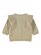 NAME IT Ramille Ls Knit Card White Pepper model front view
