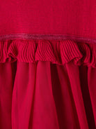 NAME IT Rilikka LS Knit Dress Jester Red detail view