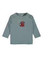 NAME IT Nicolai Long Sleeve Top Sage front view
