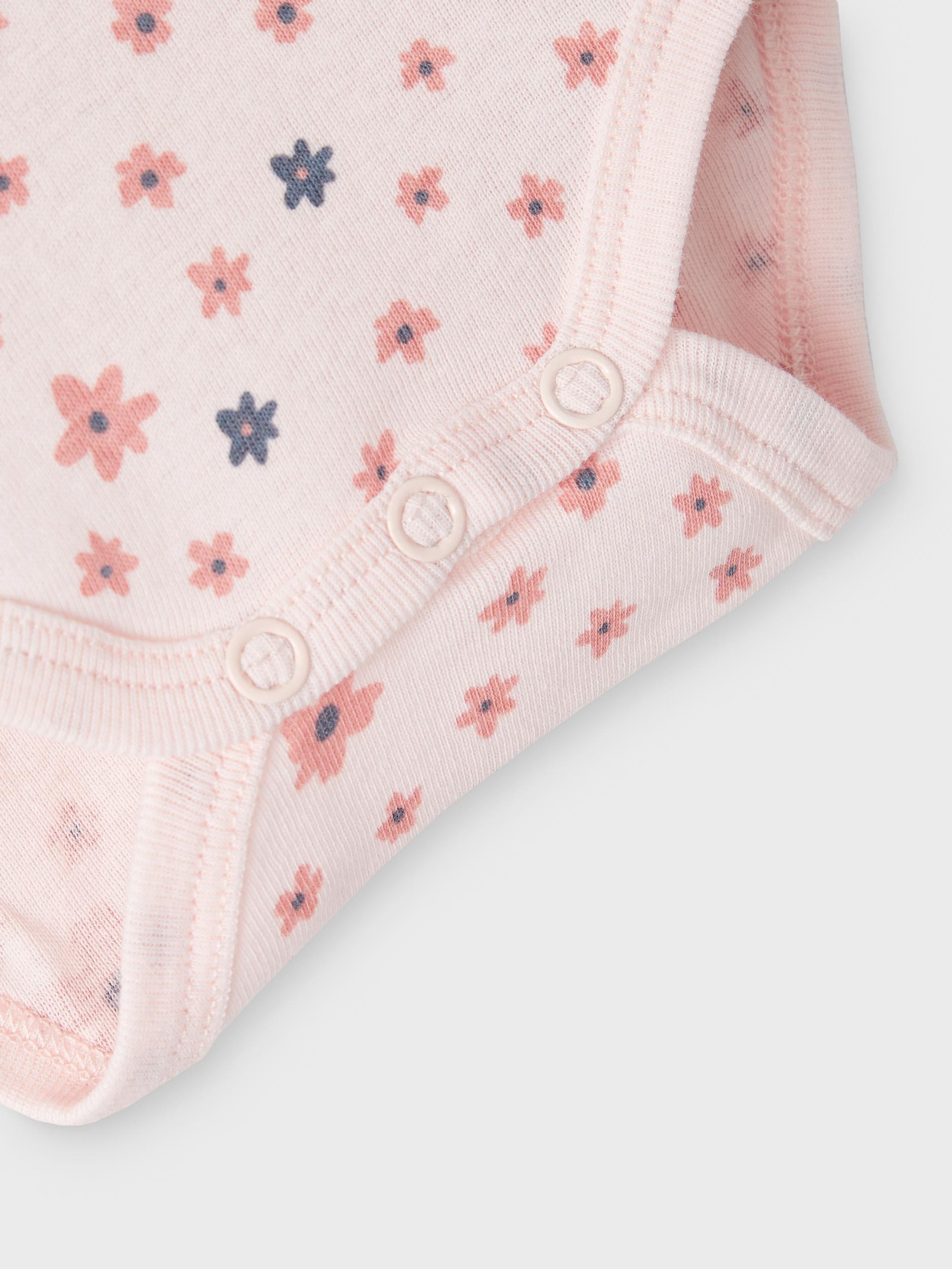 Girl's Body 3 Pack Long Sleeve Rosette Flower-Button Veiw