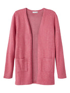 NAME IT Victi Long Sleeve Knit Cardigan Affogat front view