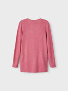 NAME IT Victi Long Sleeve Knit Cardigan Mauvewood back view