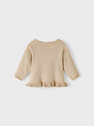 NAME IT Newborn Rasille Knit Cardigan Dark Sapphire side view
