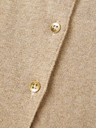 NAME IT Newborn Rasille Knit Cardigan White Pepper flat front view