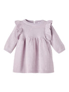 NAME IT Rifrill Dress Orchid Petal model front view