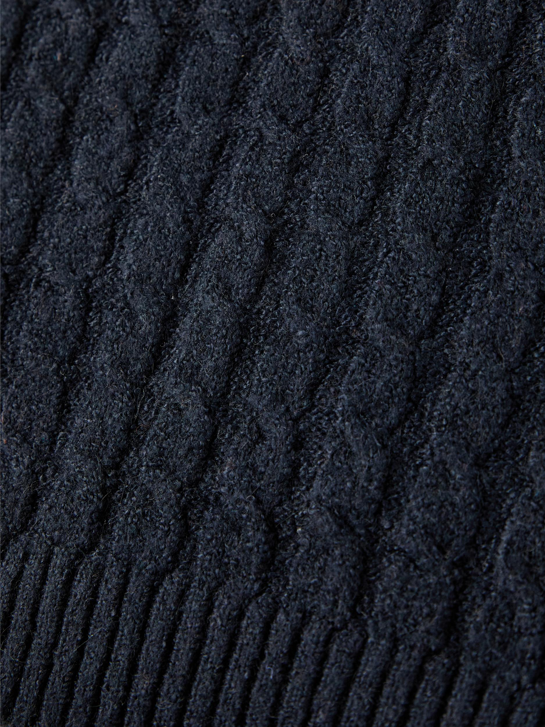 Boy's Dark Sapphire Rasmo Knit Vest-Close Up View