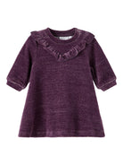 NAME IT Romane Long Sleeve Dress Hortensia front view