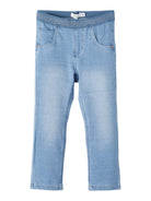 NAME IT Salli Slim Sweat Jean 1190 Light Blue Denim front view