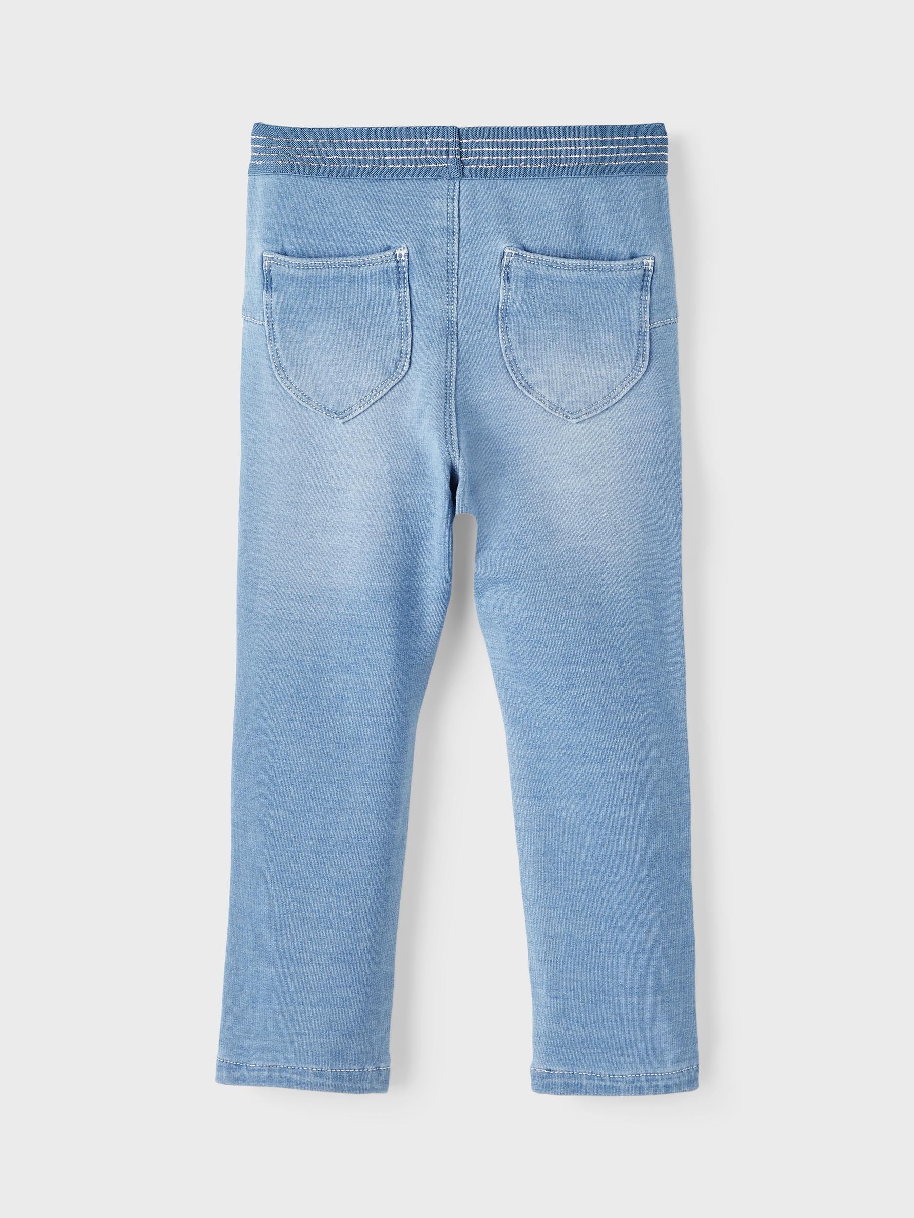 NAME IT Salli Slim Sweat Jean 1190 Light Blue Denim detail view