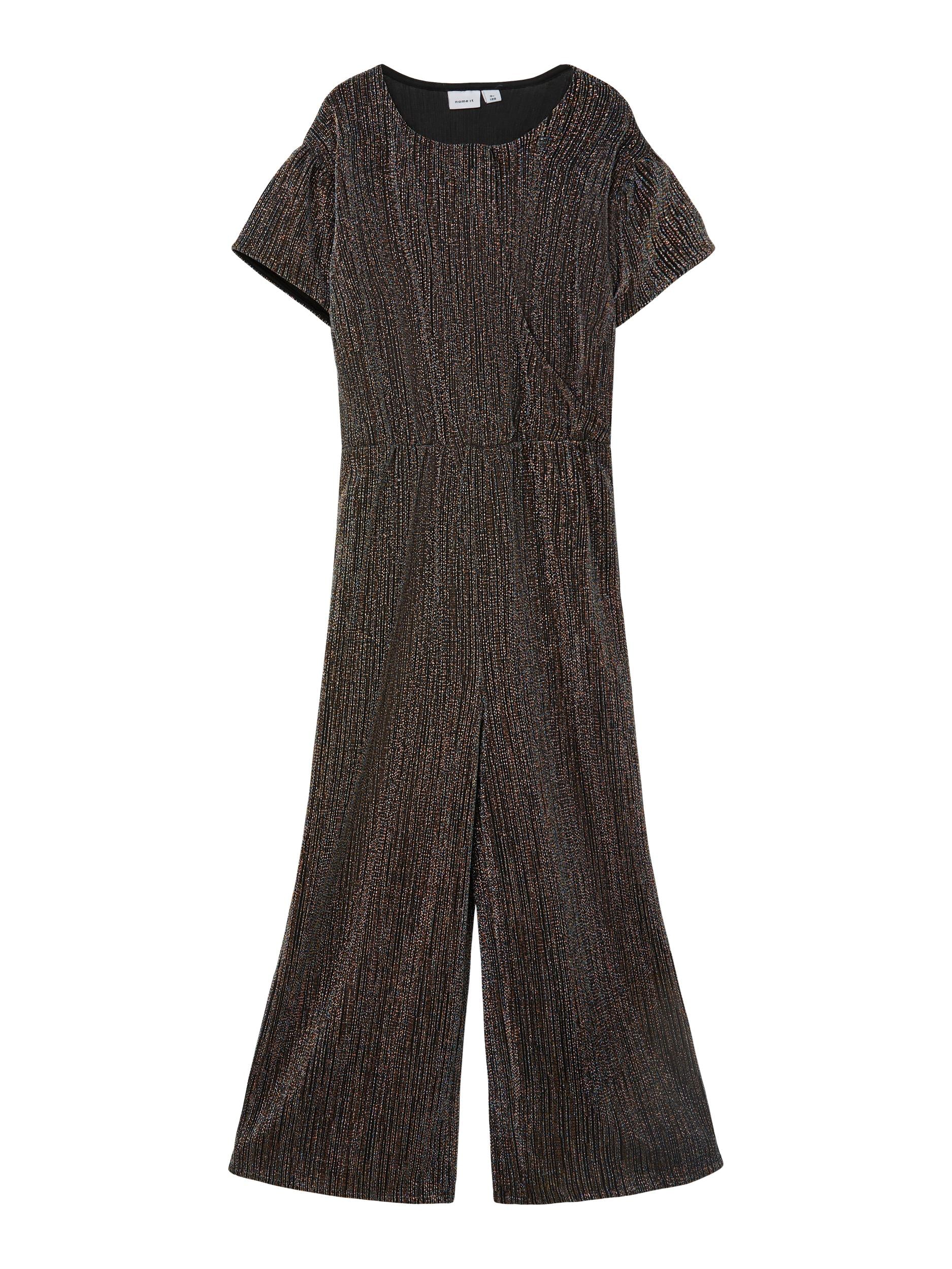 Girl's Runic Copper Jumpsuit-Front View