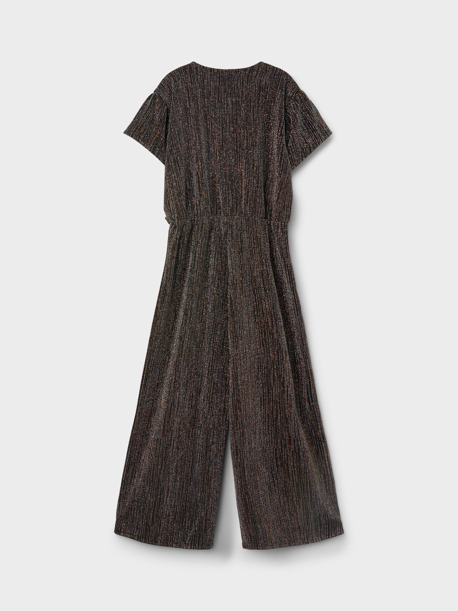 Girl's Runic Copper Jumpsuit-Back View