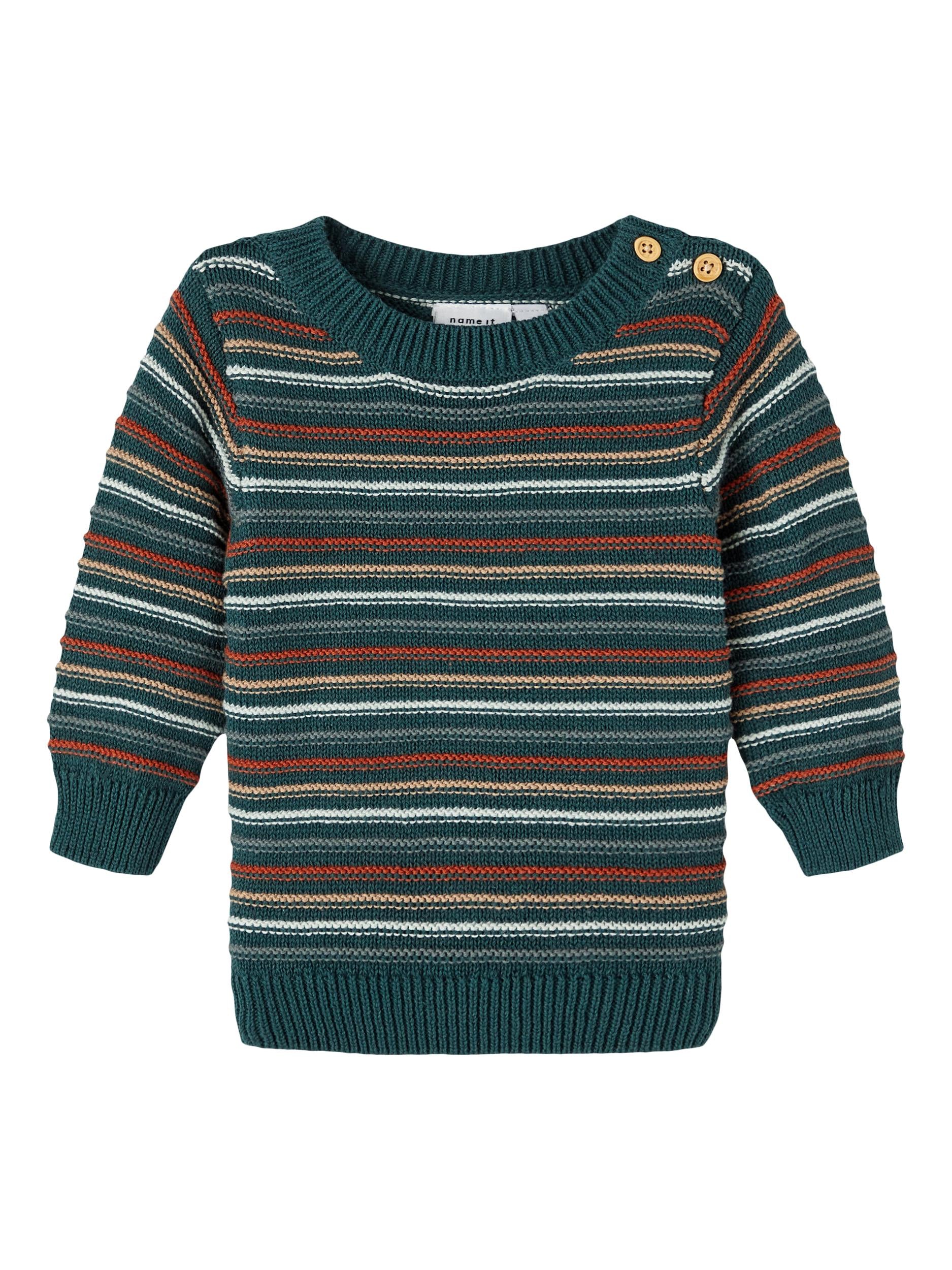Boy's Sea Moss Silan Long Sleeve Knit-Front View