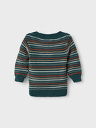 NAME IT Silan Long Sleeve Knit Dark Sapphire side view