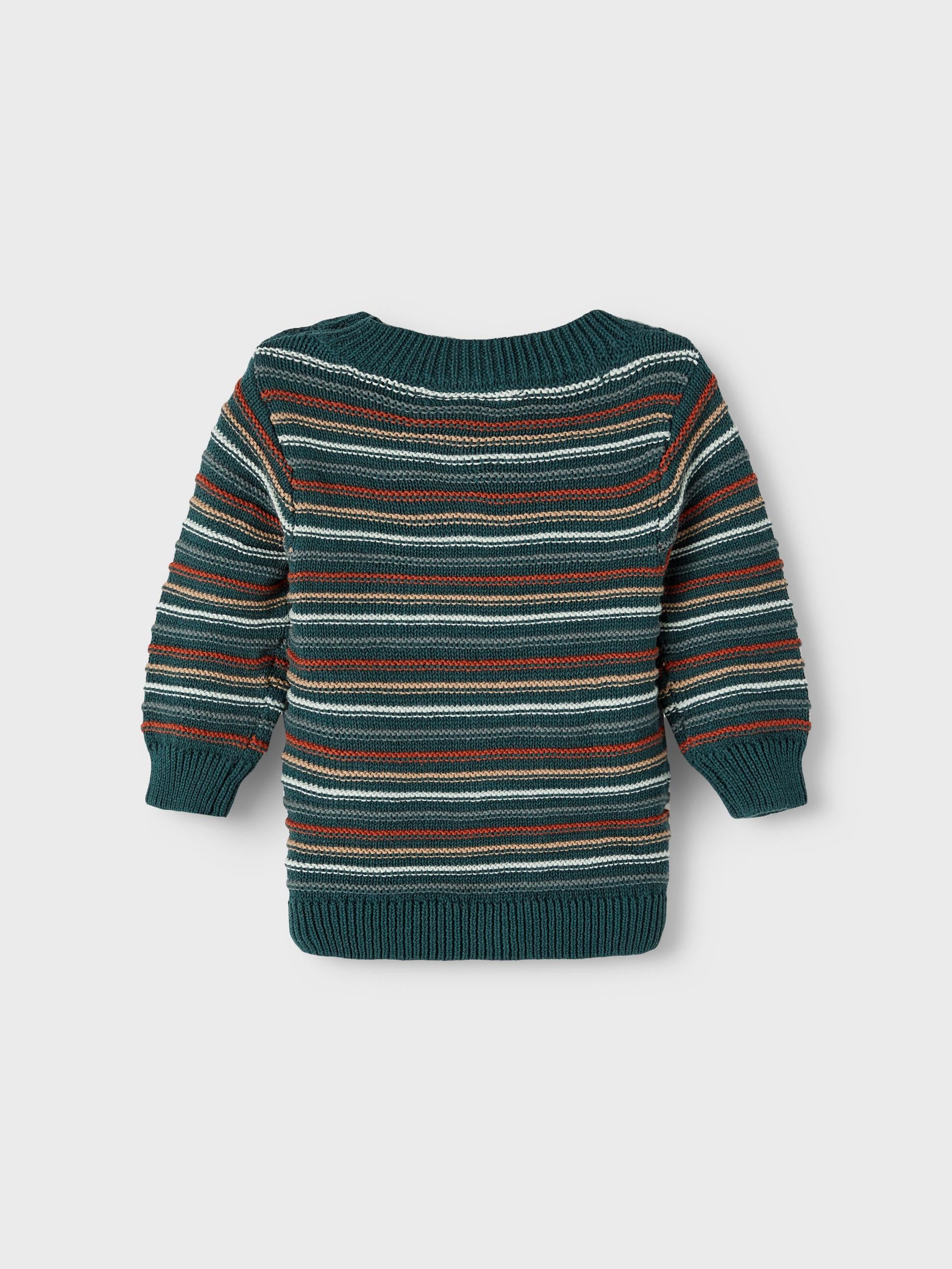 NAME IT Silan Long Sleeve Knit Dark Sapphire side view