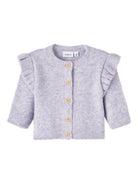 NAME IT Sifine Long Sleeve Knit Cardigan Orchid Petal front view