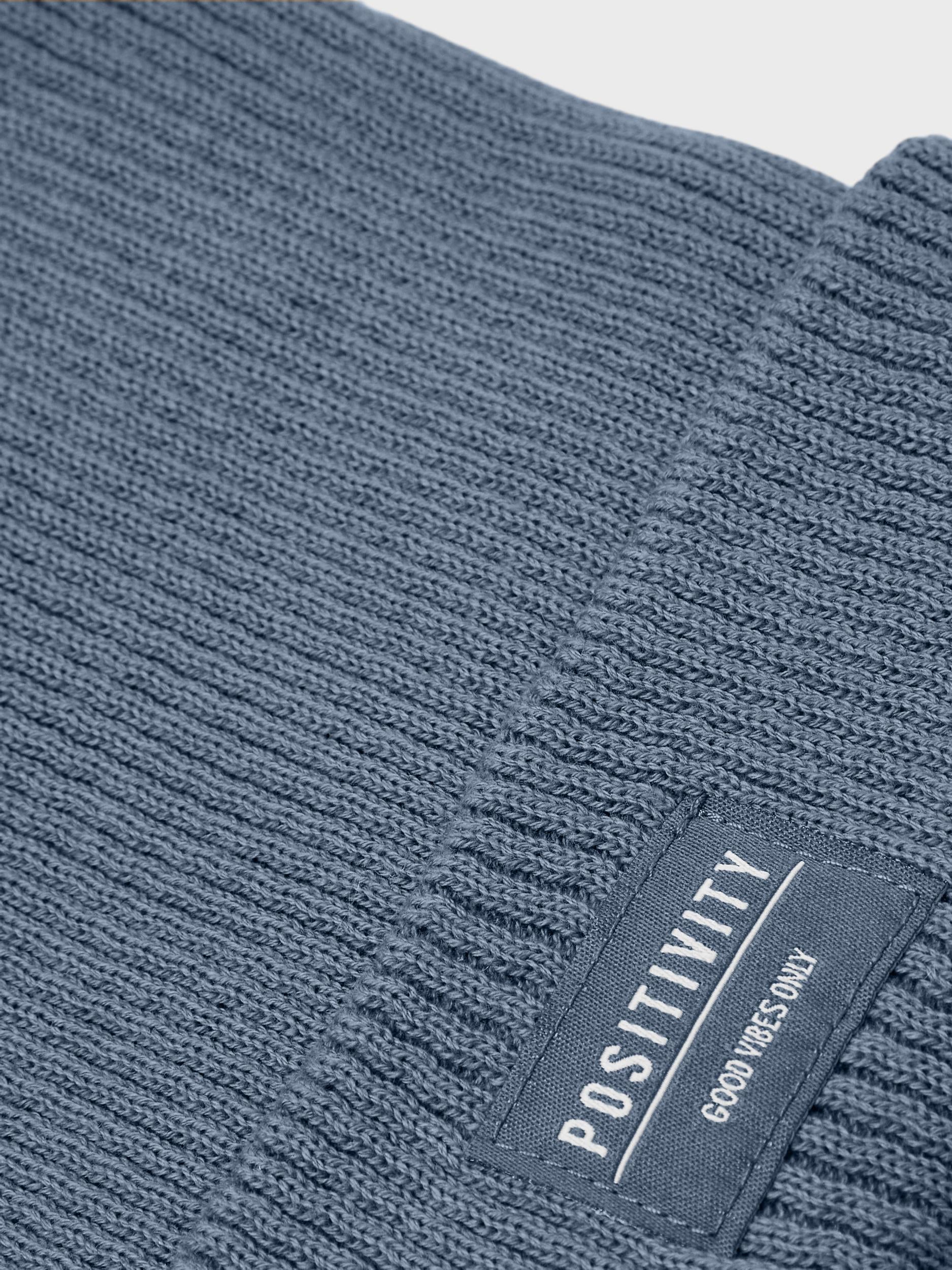Unisex Manoa Knit Hat/China Blue-Close Up View