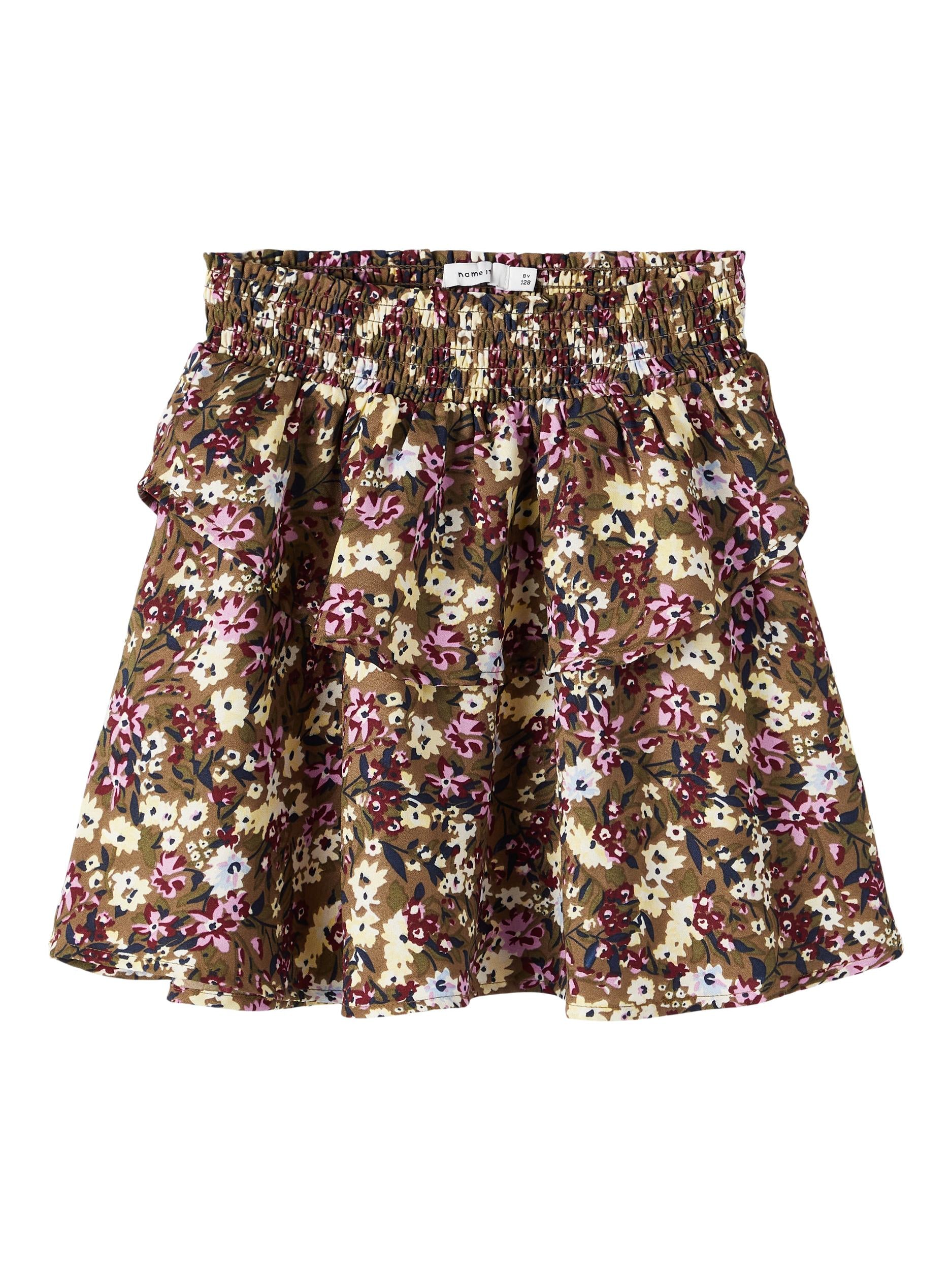 NAME IT Nelly Skirt Morel front view