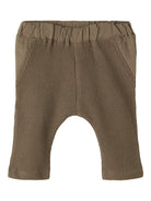 NAME IT Noel Pant Morel model front view
