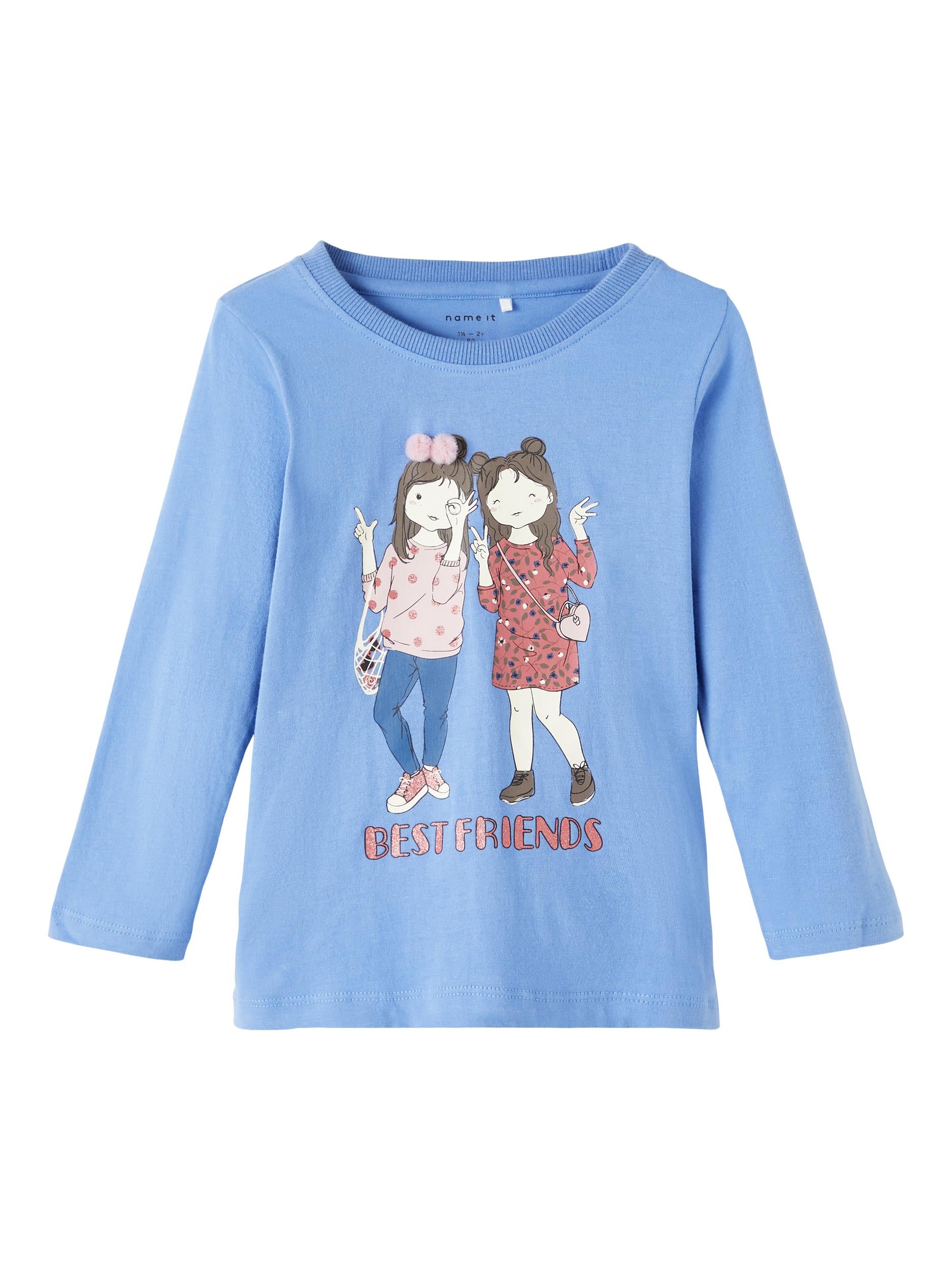 Girl's Ebb & Flow Olla Long Sleeve Top-Front View