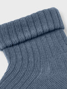 NAME IT Lobbu Sock China Blue model front view