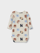 NAME IT Olle Long Sleeve Body Serenity model front view